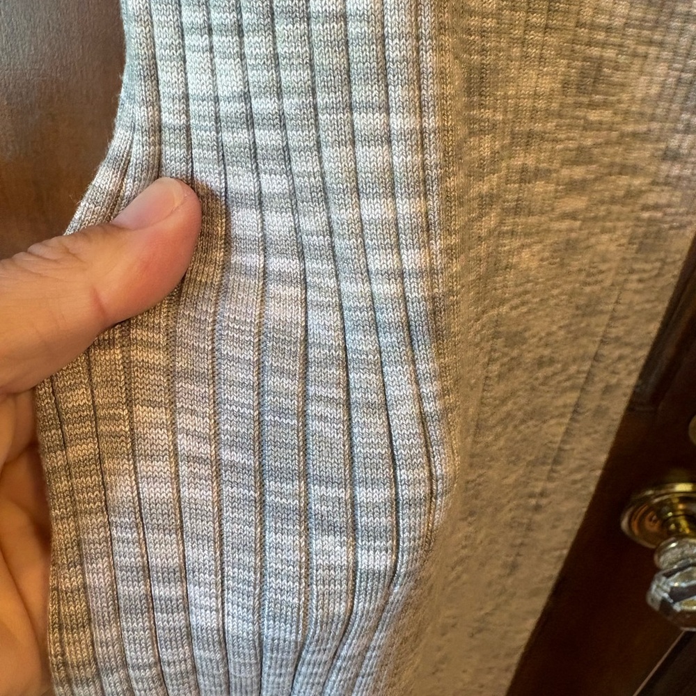 Pinkblush Maternity Light Gray Ribbed Sleeveless Maxi Dress - Picture 2 of 3